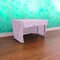Fitted Rectangular Tablecloth 48 x 30 Polyester Poplin Open Back Design